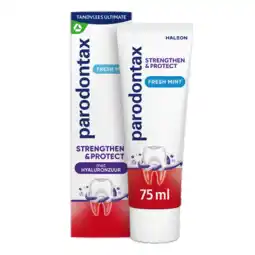De Online Drogist Parodontax Strengthen & Protect Fresh Mint Tandpasta aanbieding