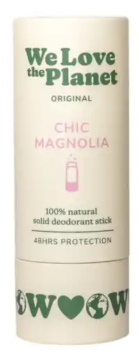 De Online Drogist We Love The Planet Chic Magnolia Deodorant Stick aanbieding