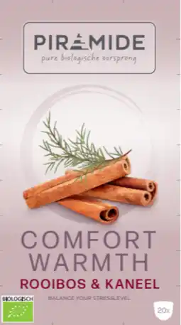 De Online Drogist Piramide Comfort Warmth Rooibos & Kaneel Thee aanbieding