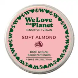 De Online Drogist We Love The Planet Soft Almond Deodorant Balm aanbieding
