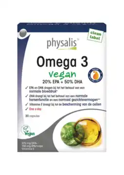 De Online Drogist Physalis Omega 3 Vegan Capsules aanbieding
