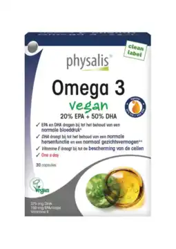 De Online Drogist Physalis Omega 3 Vegan Capsules aanbieding