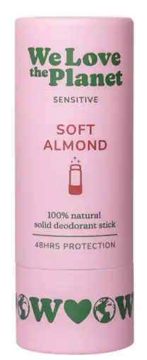 De Online Drogist We Love The Planet Soft Almond Deodorant Stick aanbieding