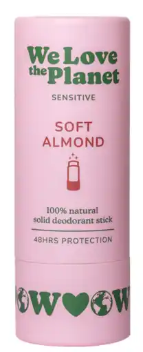 De Online Drogist We Love The Planet Soft Almond Deodorant Stick aanbieding
