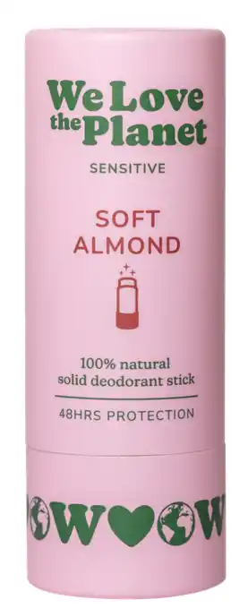 De Online Drogist We Love The Planet Soft Almond Deodorant Stick aanbieding
