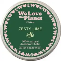 De Online Drogist We Love The Planet Zesty Lime Deodorant Balm aanbieding