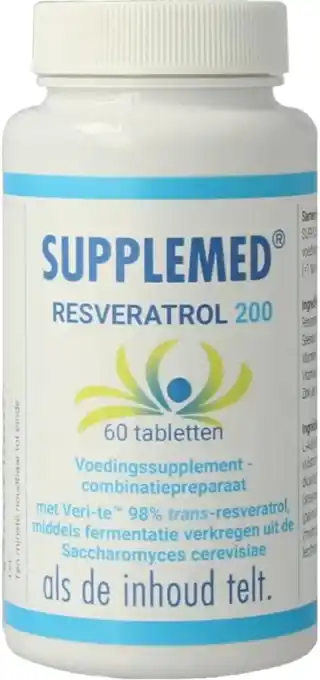 De Online Drogist Supplemed Resveratrol 200 Tabletten aanbieding