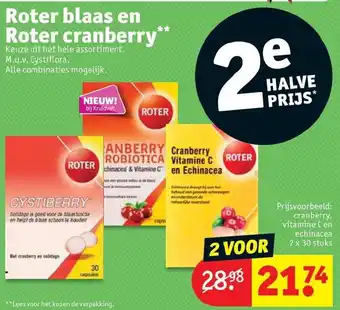 Kruidvat Roter blaas en Roter cranberry aanbieding