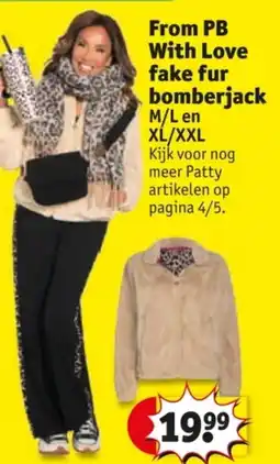 Kruidvat From PB With Love Fake Fur Bomberjack aanbieding