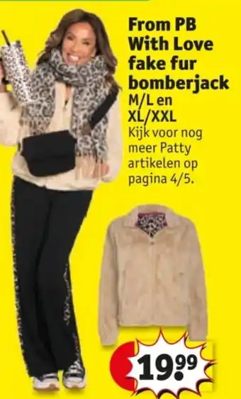 Kruidvat From PB With Love Fake Fur Bomberjack aanbieding