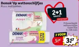 Kruidvat Demak'Up wattenschijfjes aanbieding