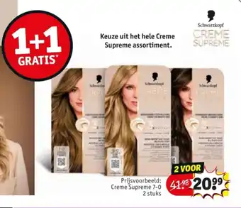 Kruidvat Schwarzkopf Creme Supreme aanbieding