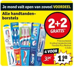 Kruidvat Alle handtandenborstels aanbieding