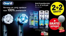 Kruidvat Oral-B opzetborstels 2-, 4-, 6- en 8-pak aanbieding