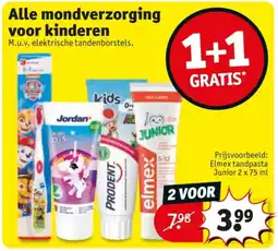Kruidvat Alle mondverzorging voor kinderen aanbieding