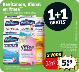 Kruidvat Davitamon, Bional en Ymea aanbieding