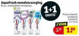 Kruidvat Aquafresh mondverzorging aanbieding