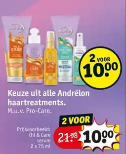 Kruidvat Keuze uit alle Andrélon haartreatments. aanbieding