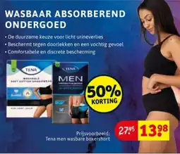Kruidvat Tena Wasbaar Absorberend Ondergoed aanbieding