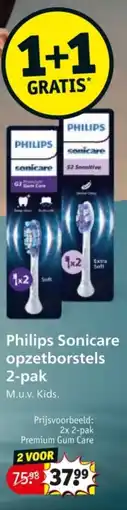 Kruidvat Philips Sonicare opzetborstels 2-pak aanbieding