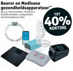 Kruidvat Beurer en Medisana gezondheidsapparatuur aanbieding