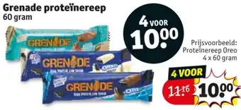 Kruidvat Grenade Proteïnereep aanbieding
