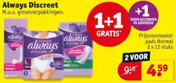 Kruidvat Always Discreet aanbieding