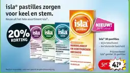 Kruidvat isla Pastilles Zorgen voor Keel en Stem aanbieding