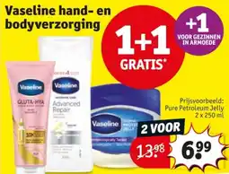 Kruidvat Vaseline hand en bodyverzorging aanbieding