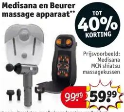 Kruidvat Medisana en Beurer massage apparaat aanbieding