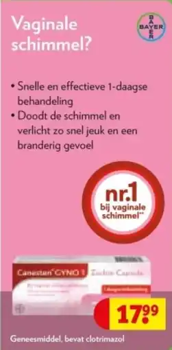 Kruidvat Canesten Vaginale Schimmel aanbieding