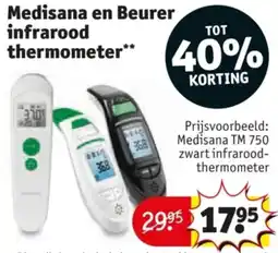 Kruidvat Medisana en Beurer infrarood thermometer aanbieding