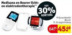 Kruidvat Medisana en Beurer Licht en Elektrodentherapie aanbieding