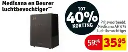 Kruidvat Medisana en Beurer luchtbevochtiger aanbieding