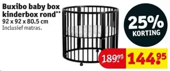 Kruidvat Buxibo baby box kinderbox rond aanbieding