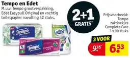 Kruidvat Tempo en Edet aanbieding