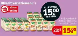 Kruidvat Olvarit variatiemenu's aanbieding