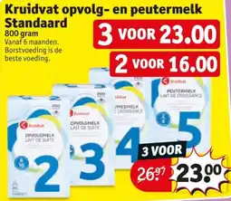Kruidvat Kruidvat opvolg en peutermelk Standaard aanbieding
