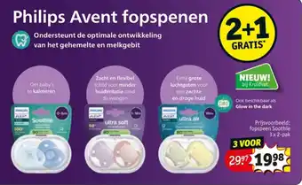 Kruidvat Philips Avent fopspenen aanbieding