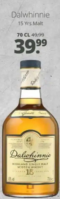 Mitra Dalwhinnie 15 Yrs Malt aanbieding