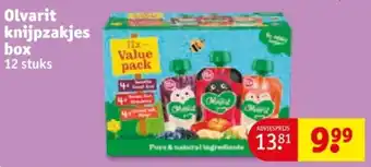 Kruidvat Olvarit knijpzakjes box aanbieding
