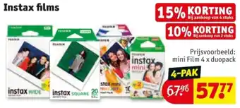 Kruidvat Instax films aanbieding