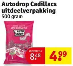 Kruidvat Autodrop Cadillacs uitdeelverpakking aanbieding