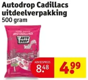 Kruidvat Autodrop Cadillacs uitdeelverpakking aanbieding