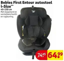 Kruidvat Bebies First Entour autostoel i-Size aanbieding