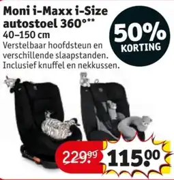 Kruidvat Moni i-Maxx i-Size autostoel 360° aanbieding
