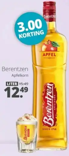 Mitra Berentzen Apfelkorn aanbieding