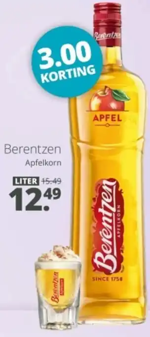 Mitra Berentzen Apfelkorn aanbieding