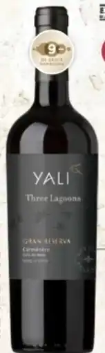 Mitra Yali 'Three Lagoons Gran Reserva Carménère aanbieding