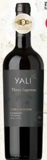 Mitra Yali 'Three Lagoons Gran Reserva Carménère aanbieding